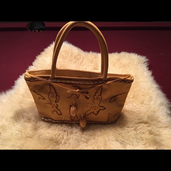 Golden Silk Boho little bag - Picture 2 of 4